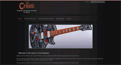 Desktop Screenshot of creebguitars.com